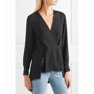 NWT rag & bone Debbie Crepe De Chine Blouse